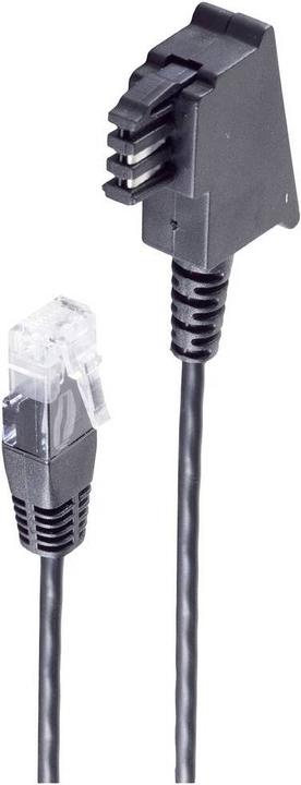 Actual product image Shiverpeaks BASIC-S telephone connection cable-TAE-F plug to RJ45 plug, DSL VDSL router cable, 1.5 m