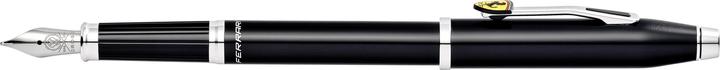 Actual product image Cross Fountain pen Century II Scuderia Ferrari black lacquer F gift box (Black, 1 x)