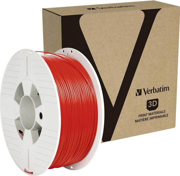 Actual product image Verbatim Red, RAL 3020 (PETG, 1.75 mm, 1000 g, Red)