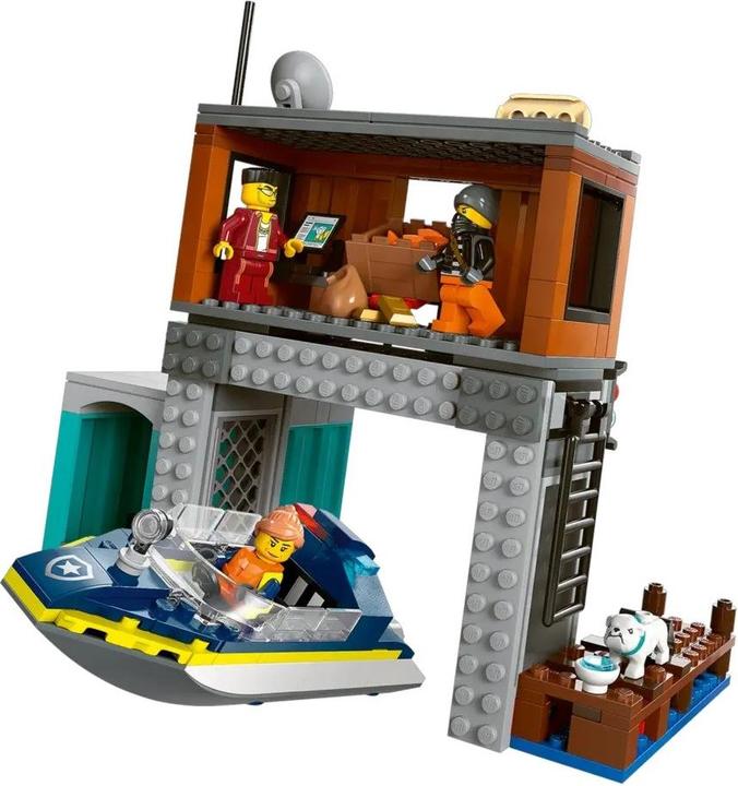 Productafbeelding LEGO Stad - Speedboot van de politie en schuilplaats van boeven (60417) (60417, LEGO Stad)