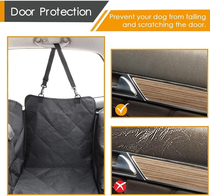 Actual product image Looxmeer Dogs Car Seat Cover (Black)