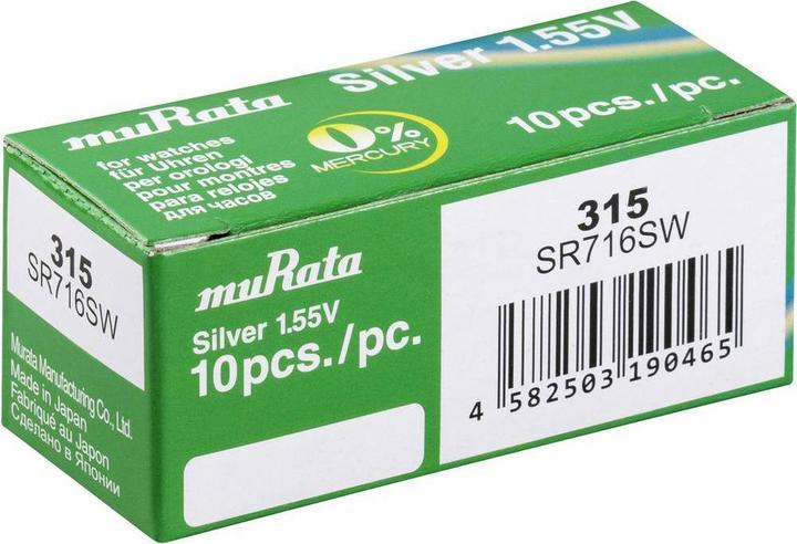 Immagine prodotto Murata Celle a bottone 315 (10 pz., 23 mAh)