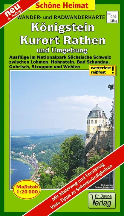 Actual product image Dr Barthel Maps. Königstein, health resort