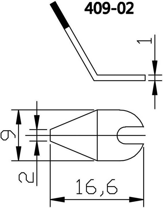 Produktbild Toolcraft Lötkolbenpinzette Lötspitze Lötdüse für 2266985 (Lötspitze)