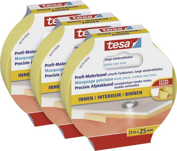 Immagine prodotto tesa 3x nastro da pittore professionale (25 mm)
