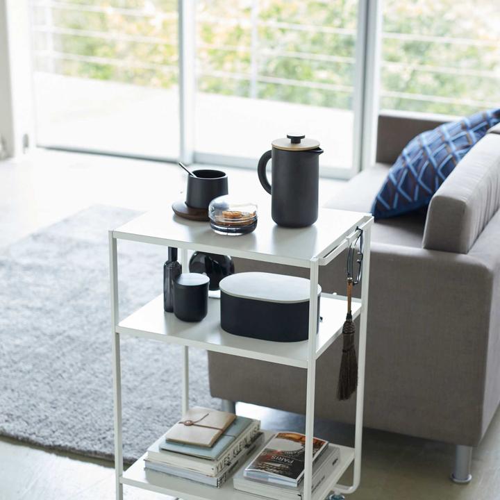 Actual product image Yamazaki kitchen trolley - 3 levels - Tower - White (4918)