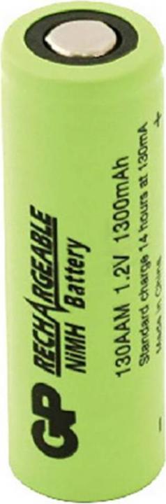 Actual product image GP Batteries Mignon battery Flat-Top 1300 mAh (1 pcs., AA, 1300 mAh)