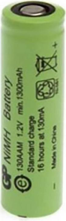 Actual product image GP Batteries Mignon battery Flat-Top 1300 mAh (1 pcs., AA, 1300 mAh)