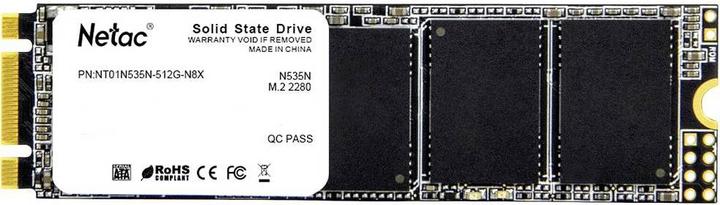 Actual product image Netac Internal M.2 SATA SSD 2280 (512 GB, M.2 2280)