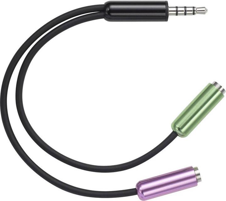 Actual product image SpeaKa Professional SuperSoft Headset Jack Adapter 4pin