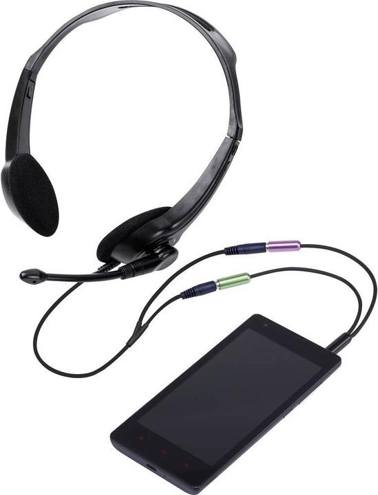 Actual product image SpeaKa Professional SuperSoft Headset Jack Adapter 4pin