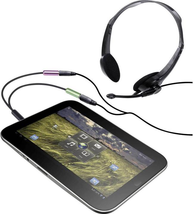 Actual product image SpeaKa Professional SuperSoft Headset Jack Adapter 4pin