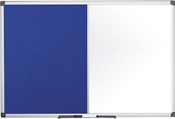 Productafbeelding Bi-Office Combinatiebord MAYA, gecombineerd prikbord en whiteboard, kurk of vilt, verschillende afmetingen (Combinatiebord, 150 x 120 cm)
