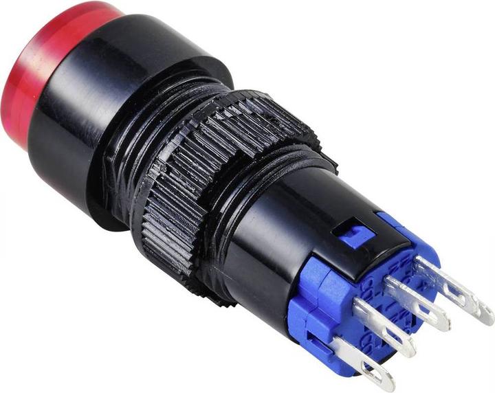 Produktbild Tru Components LAS2Y-11Z/R/12V Drucktaster 250 V 3 A 1 x Aus/Ein IP40 rastend 1 St.