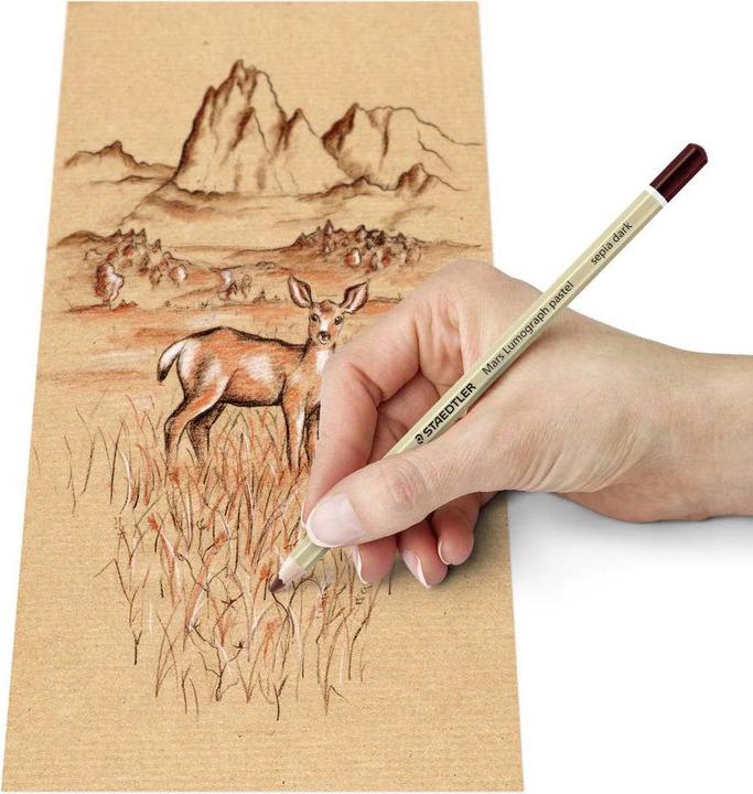 Actual product image Staedtler Mars Lumograph pastel 100P pastel pencils (6 colours, 6 x)