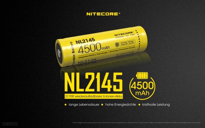 Produktbild Nitecore NL2145 (21700, 4500 mAh)