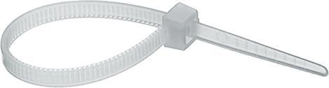 Actual product image Richco Cable tie natural white 370 mm x3.6 mm (Plastic cable ties, 370 mm, 100 pcs.)