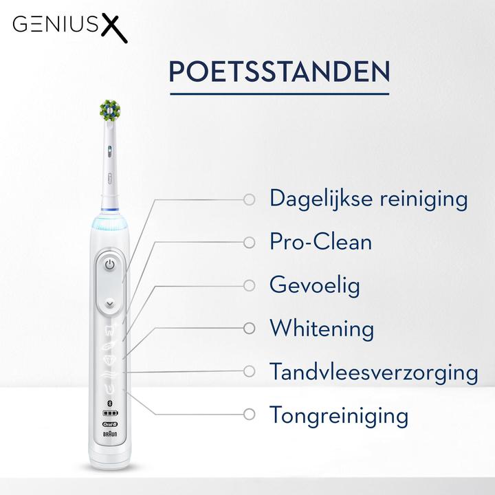 Image du produit Oral-B Brosse à dents électrique Genius X White (Brosse à dents oscillo-rotative)