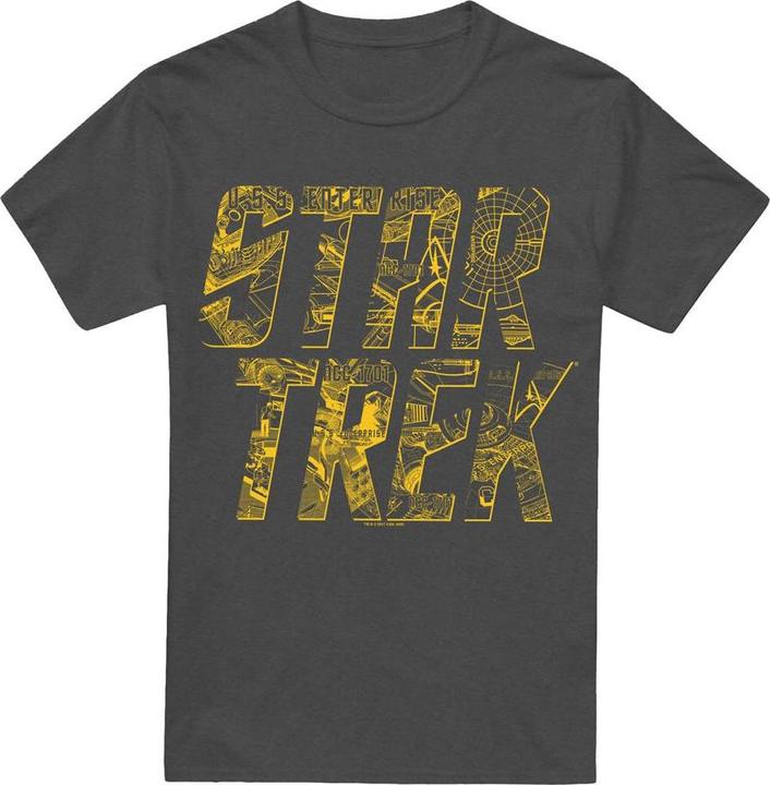 Actual product image Unisex Adult Schematic Logo T-Shirt (M)