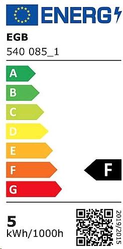 Label énergétique EGB Lampe LED en forme de goutte E27 5W 470lm 2700K (E27, 470 lm, 1 x, F)