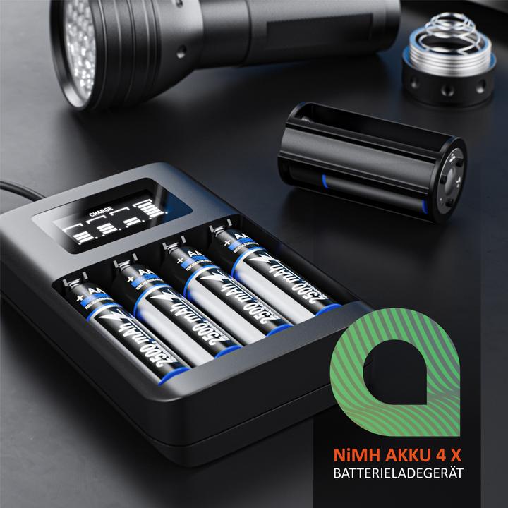 Produktbild Aplic 4-Schacht Akku-Lader (Ladegerät ohne Akku)