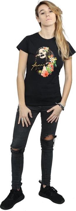 Immagine prodotto Janis Joplin Floral Pattern Maglietta Donna (XXL)