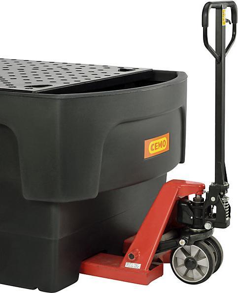 Actual product image Cemo PE sump tray for tank containers IBC/KTC (1100 l)