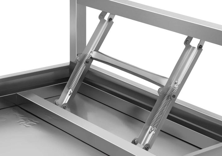 Image du produit Royal Catering Table de travail pliable - Acier inoxydable - 120 x 60 cm (120 cm, 120 cm)
