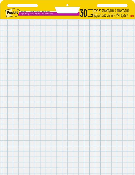 Produktbild Post-it Super Sticky Flipchart (63.5 x 77.5 cm)