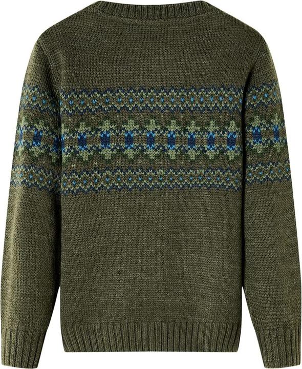 Image du produit VidaXL Pullover enfant tricoté Kaki 128,Matière : 100 (128)