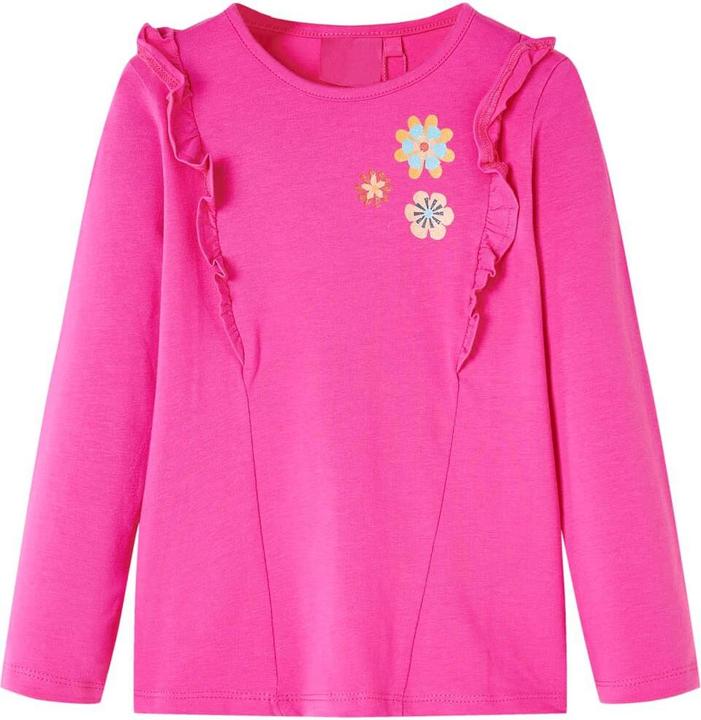 Immagine prodotto VidaXL Camicia da bambino a maniche lunghe rosa scuro 128,Materiale: 95% cotone (128)