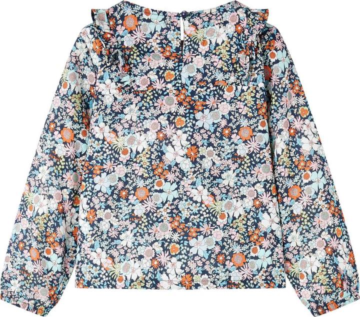 Actual product image VidaXL Children's long sleeve blouse dark blue 104,Material: 100 (104)
