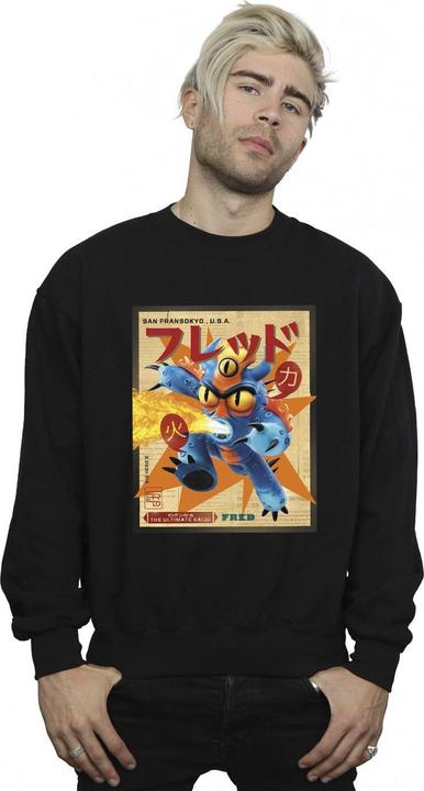 Immagine prodotto Disney Big Hero 6 Baymax Fred Newspaper Felpa Uomo (XXL)