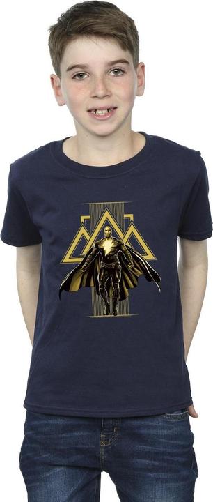 Actual product image Boys Black Adam Rising Golden Symbols T-Shirt (140, 146)