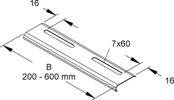 Produktbild Niedax Kantenschutzblech (62 cm)