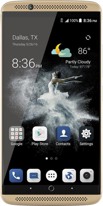 Produktbild ZTE Axon 7 (64 GB, Ion Gold, 5.50", Hybrid Dual SIM, 20 Mpx, 4G)