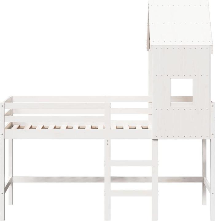 Image du produit VidaXL Lit mezzanine avec échelle et toit (80 x 200 cm)