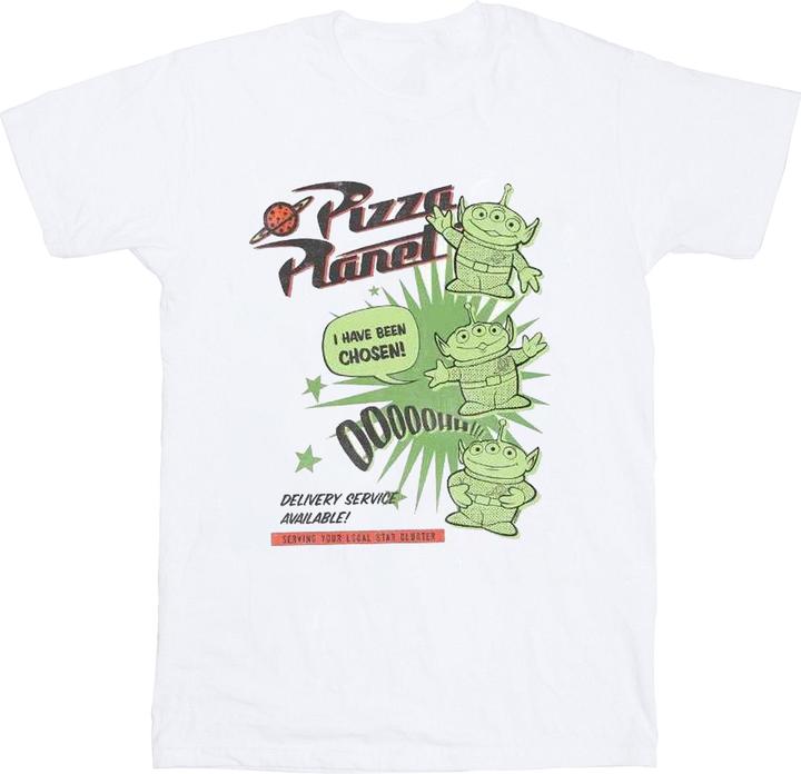 Actual product image Disney Boys Toy Story 4 Pizza Planet Little Green Men T-Shirt (140, 146)