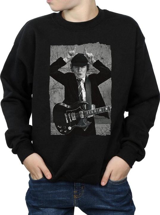 Image du produit AC/DC - Sweat ANGUS YOUNG DISTRESSED PHOTO - Garçon (152, 158)