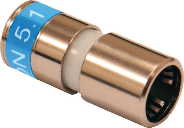 Produktbild Kreiling A+F-Kompressionsstecker 7mm, 5,1 Dielek. F 7-51 S / 541542 (Antennenkabel)