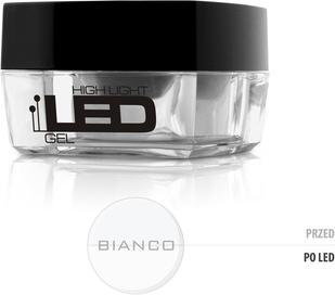Silcare High Light Led Gel Medium-Knelt Uniphase Gel To The Chiffon Bianco 15G (Bianco)