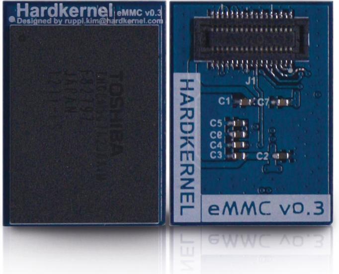 Actual product image Odroid U3 eMMC module, 8 GB, with Linux