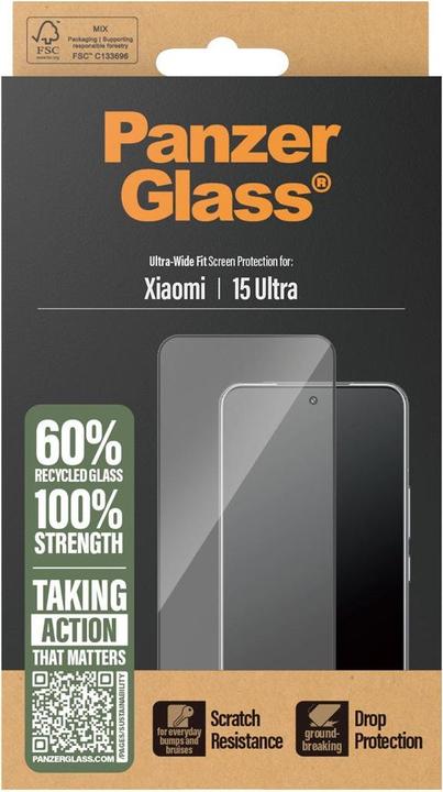 Image du produit PanzerGlass Screen Protector Xiaomi 15 Ultra | Ultra-Wide Fit (1 pièce(s), Xiaomi 15 Ultra)