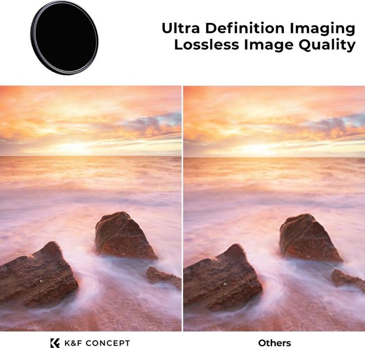 Actual product image K&F Concept Concept Variable ND Filter - 62mm Nano-X NDX ND8-128 (62 mm, Neutral density filter)