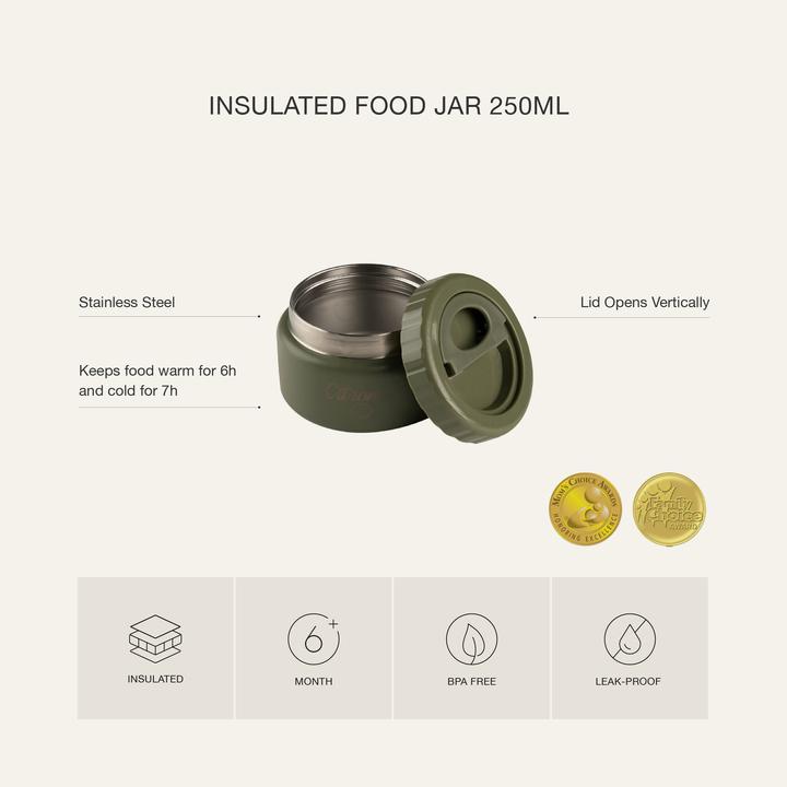 Produktbild Citron Stainless Steel Food Jar 250ml Dusty Blue