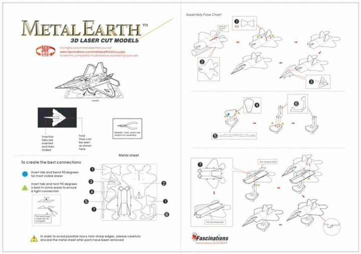 Produktbild Metal Earth Lockheed Martin® F-22® Raptor®
