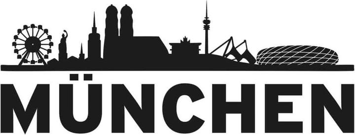 Produktbild FC Bayern München FC Bayern Skyline - Mein Verein mit Logo farbig (60 x 23 cm)