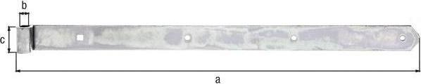 Actual product image GAH Shutter strap length 600 x 13 x 40 mm thickness 5 mm steel galv. zinc plated thick film passiv...