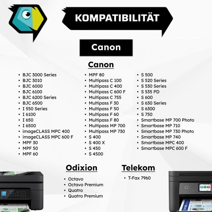 Immagine prodotto Inkadoo Cartucce di stampa compatibili con Canon 4479A002 / BCI-3EBK Cartuccia d'inchiostro, nero nero (FC)