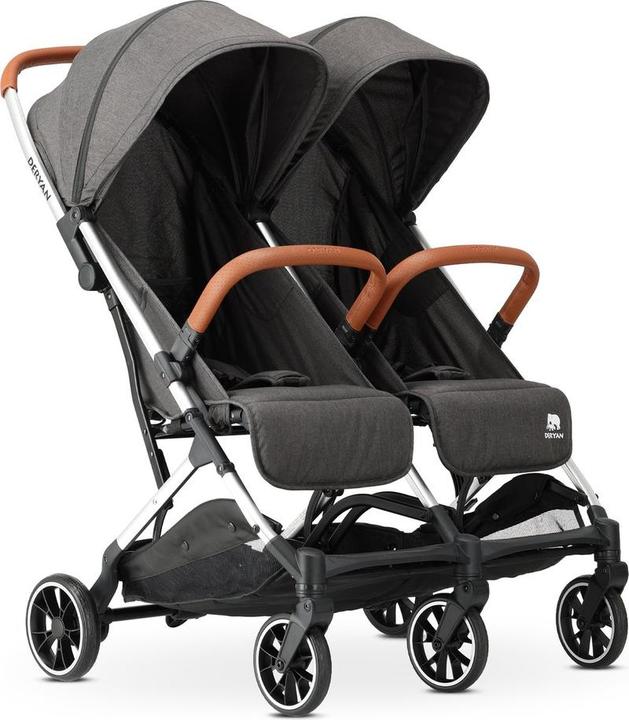 Immagine prodotto Deryan Luxus Rolo X2 Doppelbuggy - Duo Buggy - Grau